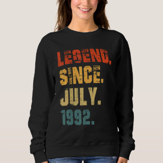 1992年7月以来30歳の誕生日 スウェットシャツ