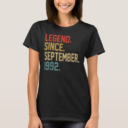 1992年9月30th Birから30歳の伝説 Tシャツ (正面)