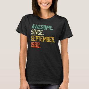 1992年9素晴らし月30日から30歳 Tシャツ