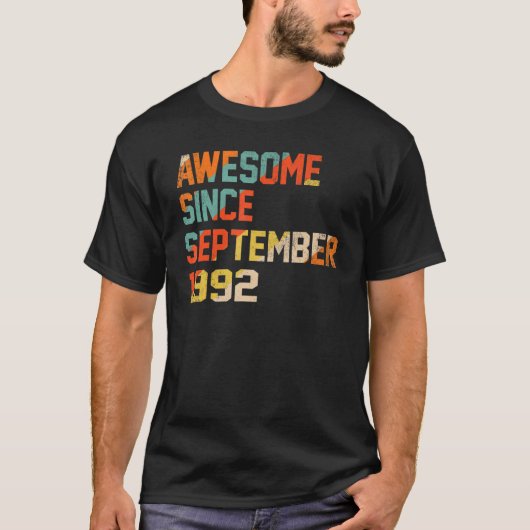 1992年9素晴らし月30日17歳 Tシャツ (正面)