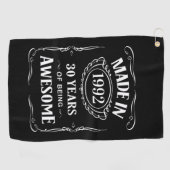 1992年、2022年の30年間素晴らしで作られた ゴルフタオル (横)