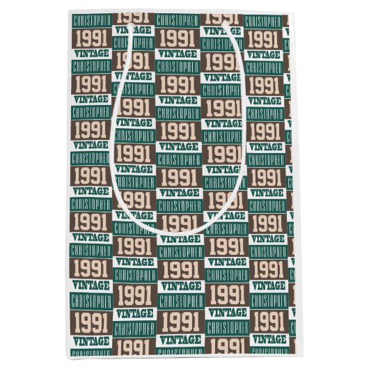 1992生まれ年にクリスチャンの名前を持つ ミディアムペーパーバッグ (正面)