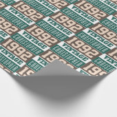 1992生まれ年のラップ紙 ラッピングペーパー (角)