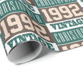 1992生まれ年のラップ紙 ラッピングペーパー (ロールコーナー)