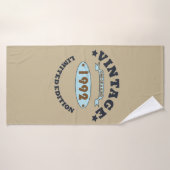 1992生まれ年のヴィンテージ誕生日ギフト バスタオル (バスタオル)