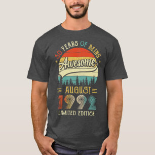 1992生まれ年30歳1992年30歳の誕生日 Tシャツ