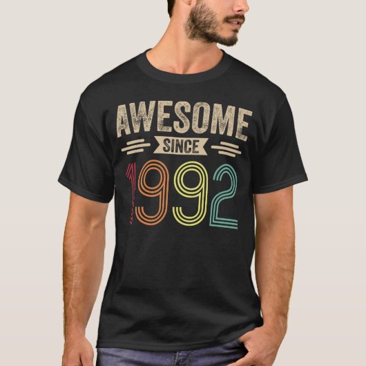 1992素晴らし年からのレトロヴィンテージ Tシャツ (正面)