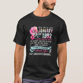 1992素晴らし年から30歳の誕生日を迎え、私は1月のギルです Tシャツ