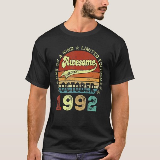 1992素晴らし年10月30日30年 Tシャツ (正面)