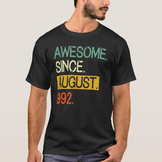 1992素晴らし年30歳威厳があるから30歳 Tシャツ (正面)