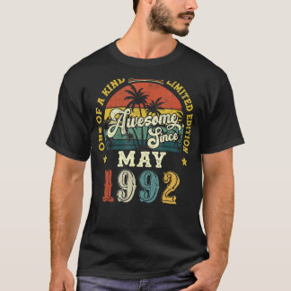 1992素晴らし年5月ヴィンテージ30歳 Tシャツ