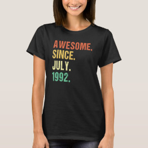 1992素晴らし年7月以来30歳 Tシャツ