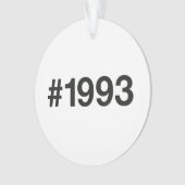 1993ハッシュタグ32誕生日記念日 オーナメント (正面)