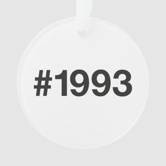 1993ハッシュタグ32誕生日記念日 オーナメント (正面)