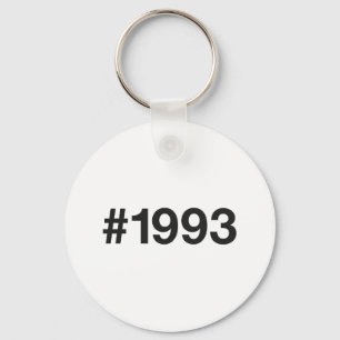 1993ハッシュタグ32誕生日記念日 キーホルダー