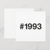 1993ハッシュタグ32誕生日記念日 セーブザデート (正面/裏面)