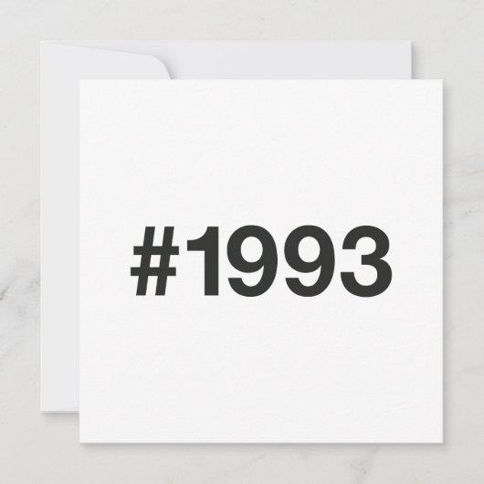 1993ハッシュタグ32誕生日記念日 セーブザデート (正面)