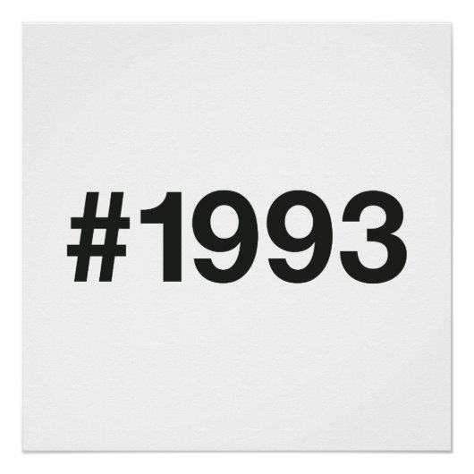 1993ハッシュタグ32誕生日記念日 ポスター (正面)