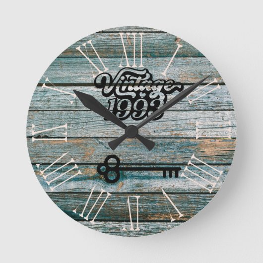 1993ヴィンテージアクリル製壁時計 ラウンド壁時計 (正面)