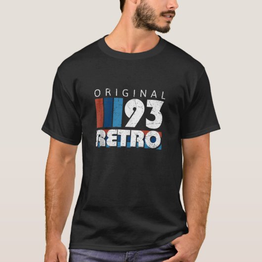 1993ヴィンテージ誕生日レトロ限定版の男性 Tシャツ (正面)