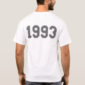 1993年に生まれて下さい Tシャツ (裏面)