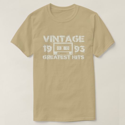 1993年のヒット素晴らしヴィンテージホワイト Tシャツ (デザイン正面)
