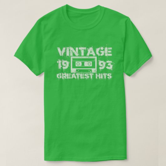 1993年のヒット素晴らしヴィンテージホワイト Tシャツ (デザイン正面)