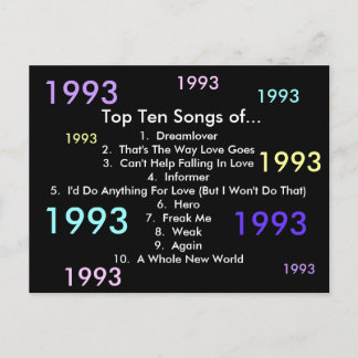 1993年の曲 ポストカード