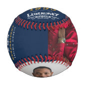 1993年の30歳生まれ生誕生年モノグラム写真伝説ブルー 野球ボール (正面)