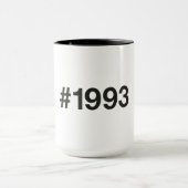 1993年ハッシュタグ32歳誕生日記念日 マグカップ (中央)