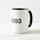 1993年ハッシュタグ32歳誕生日記念日 マグカップ (正面右)