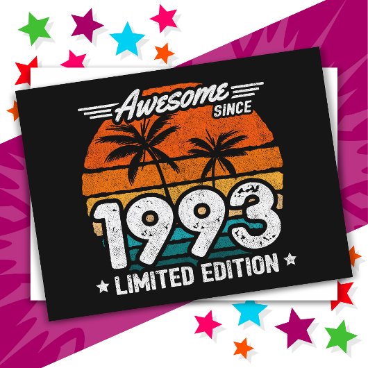 1993年生まれ1993年以来の限定版レトロ素晴らし。 ポストカード