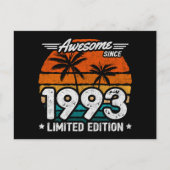1993年生まれ1993年以来の限定版レトロ素晴らし。 ポストカード (正面)
