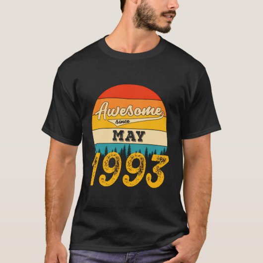 1993年素晴らし5月以来30誕生日Aeso Tシャツ (正面)
