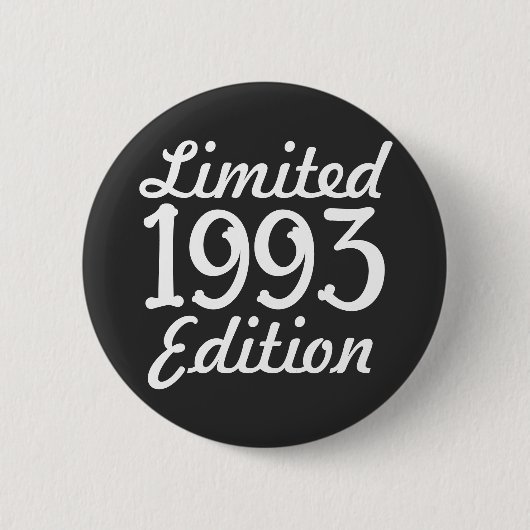 1993年限定版30th Birthday Button 缶バッジ (正面)