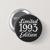1993年限定版30th Birthday Button 缶バッジ (正面&裏面)