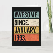 1993年1月から最高の誕生日 カード (正面)