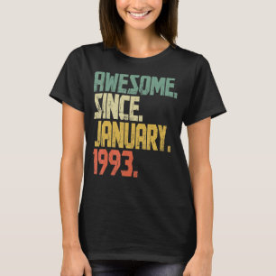 1993年1月以素晴らし降30歳ヴィンテージ Tシャツ