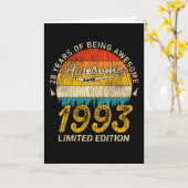 1993年1月28素晴らし日より28誕生日 カード (黄色い花)