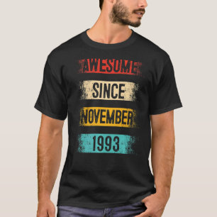 1993年11月29素晴らし日誕生以来29歳 Tシャツ