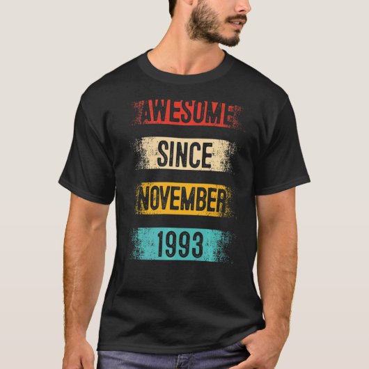 1993年11月29素晴らし日誕生以来29歳 Tシャツ (正面)