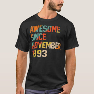 1993年11素晴らし月29日Birから29歳 Tシャツ