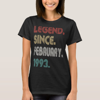 1993年2月以来30年ヴィンテージ伝説 Tシャツ