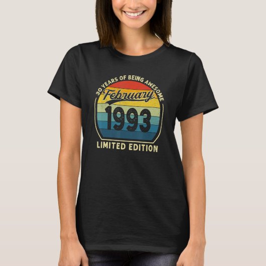 1993年2月限定30th Birthda製 Tシャツ (正面)