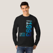 1993年2月1993年レトロ1993ヴィンテージ1993ページ Tシャツ (正面フル)