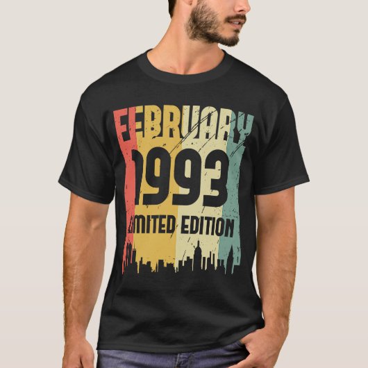 1993年2月30誕生以来30年の伝説 Tシャツ (正面)