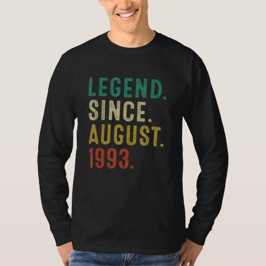 1993年29歳威厳がある誕生日以来29歳 Tシャツ (正面)