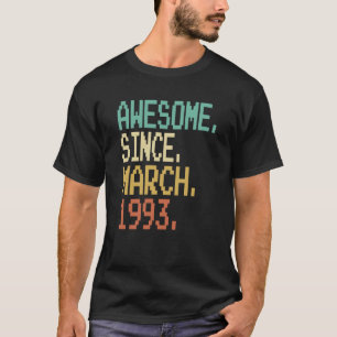 1993年3素晴らし月30日生以来30歳 Tシャツ