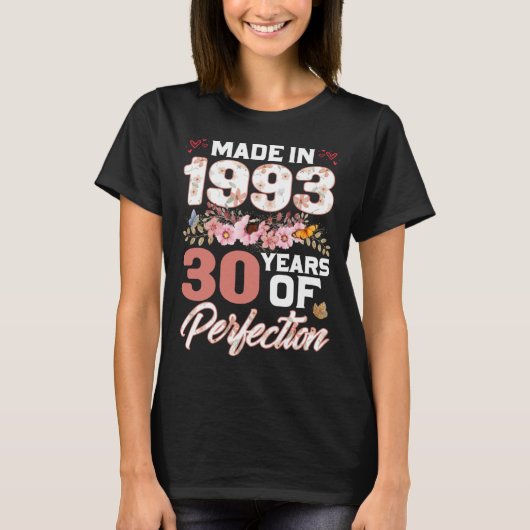 1993年30年の完成B日Flo製 Tシャツ (正面)