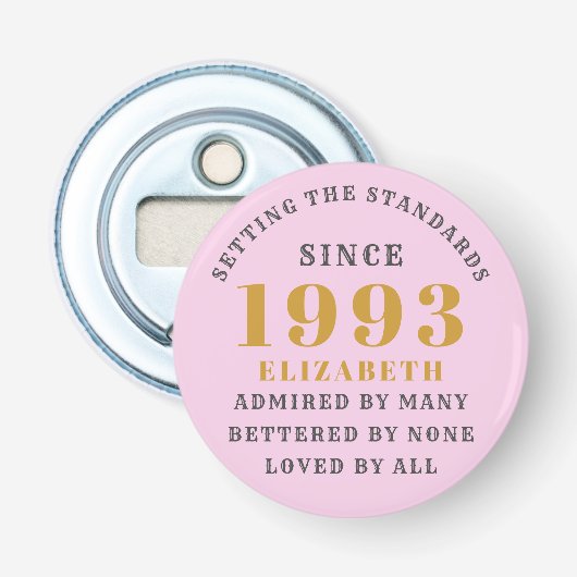 1993年30日生まれ生まれ名前Pink Gray 栓抜き (正面)